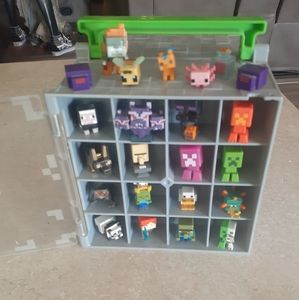 Minecraft minifigure and carrying case